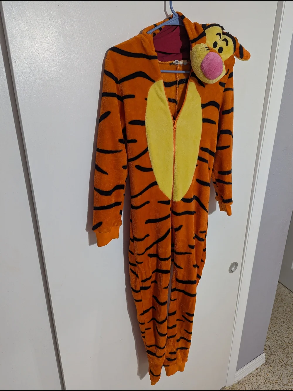 Tigger Plush Hooded One-Piece Pajama Footie Costume